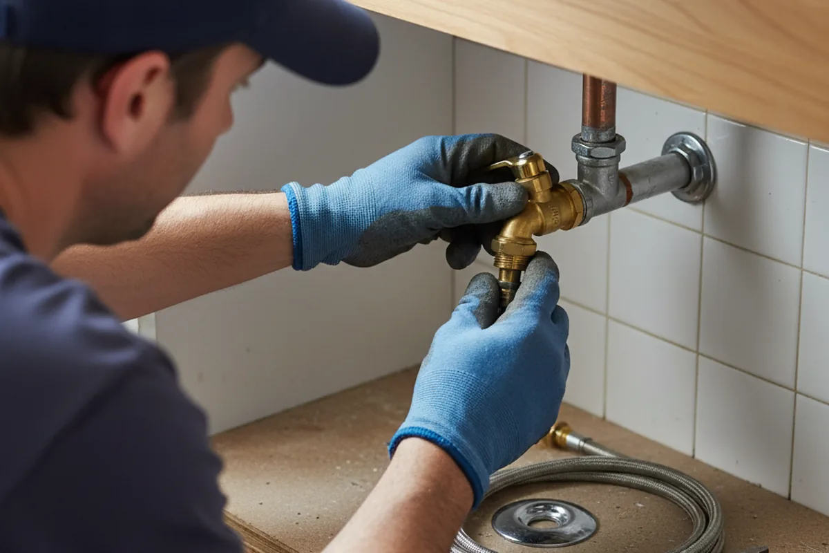 Shutoff valve and fitting work during Faucet and Fixture Repair in Rogers